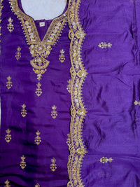 Purple Gold-3 Piece Suit Set