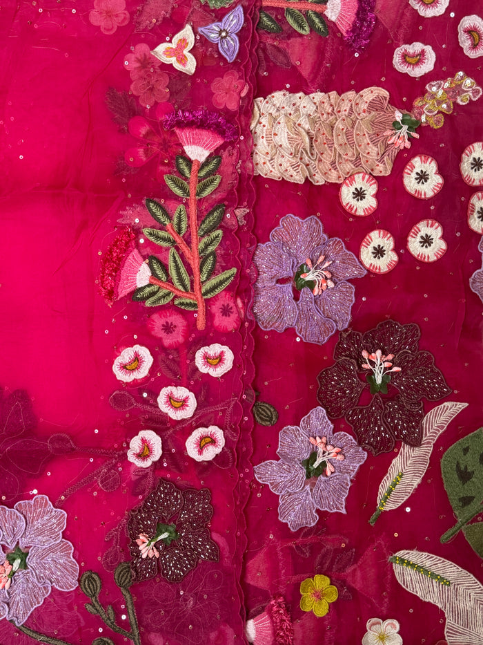 Pink Garden-3 Piece Suit Set