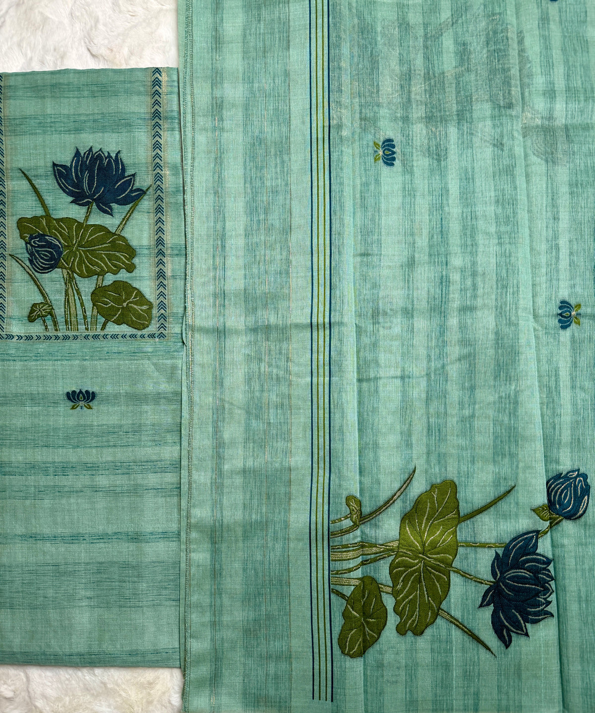 Green Lotus-3 Piece Suit Set