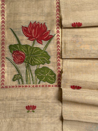 Beige Lotus-3 Piece Suit Set