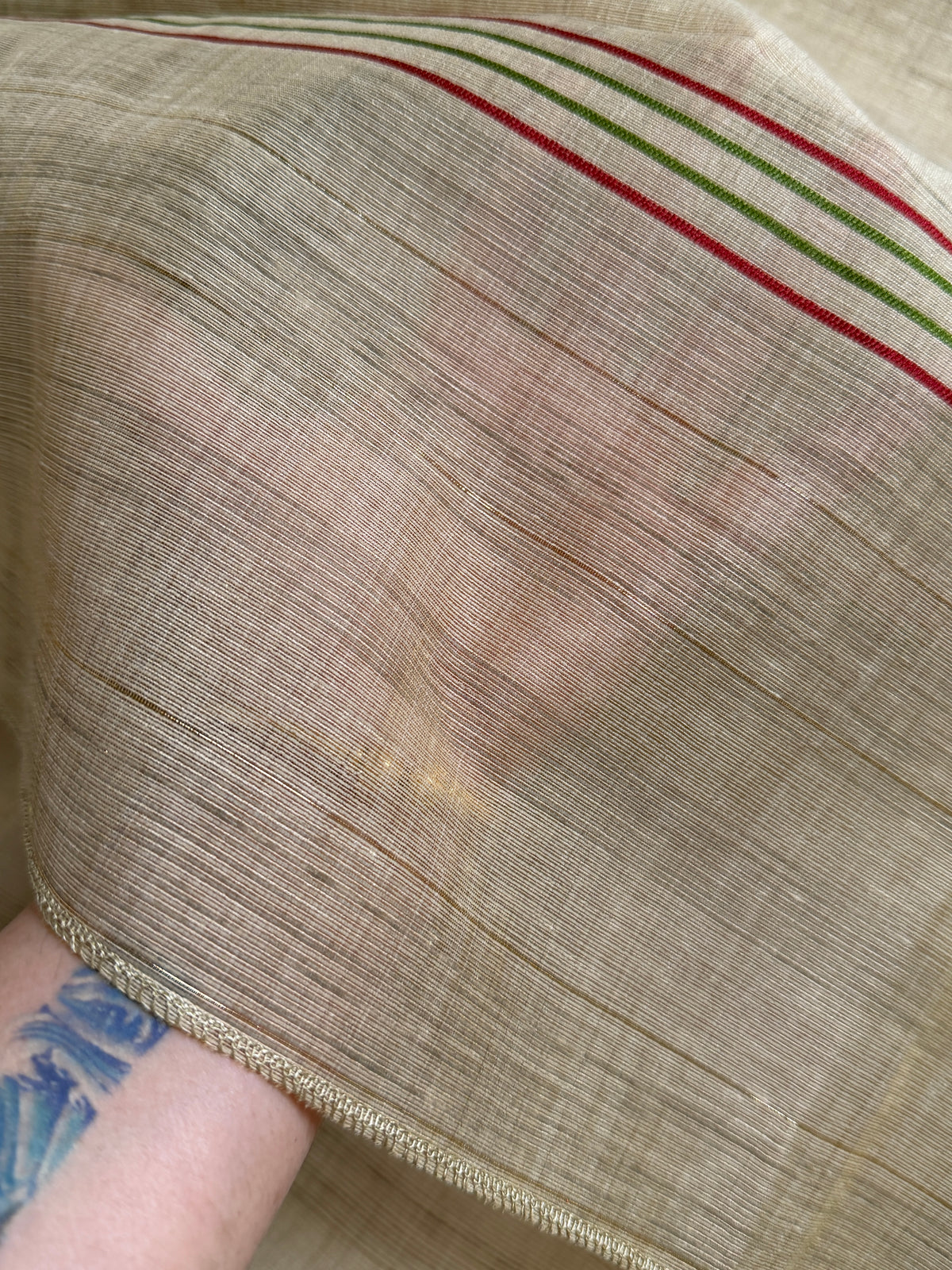 Beige Lotus-3 Piece Suit Set