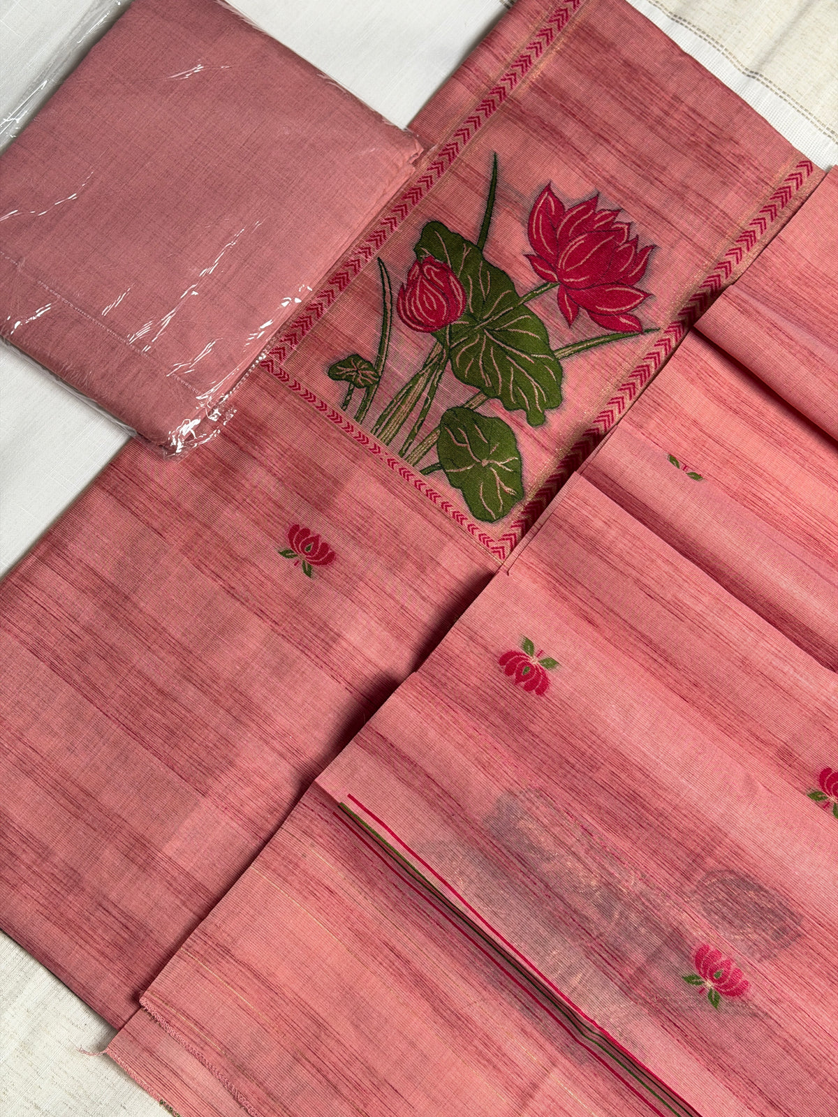 Pink Lotus-3 Piece Suit Set