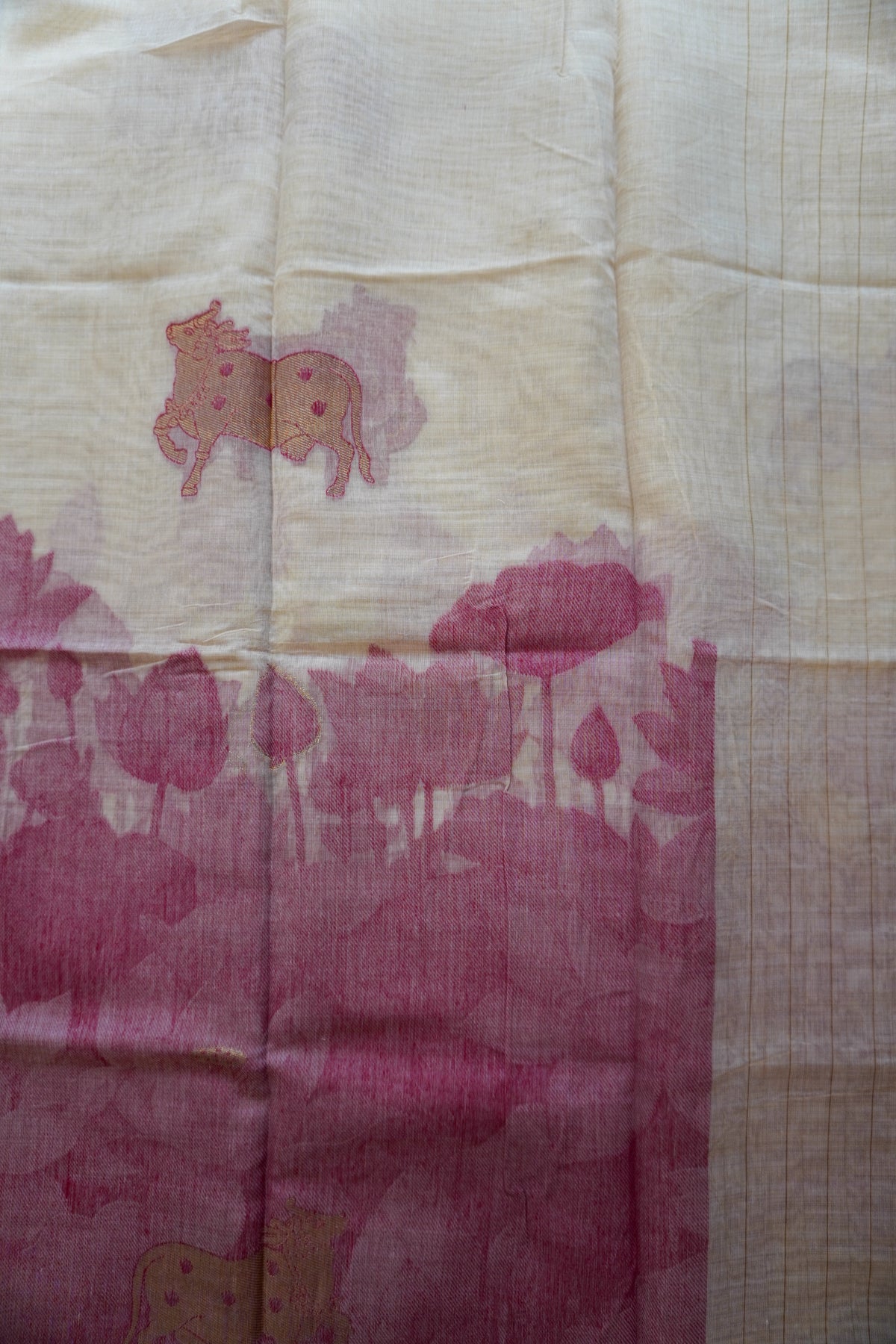 Red Beige-3 Piece Suit Set